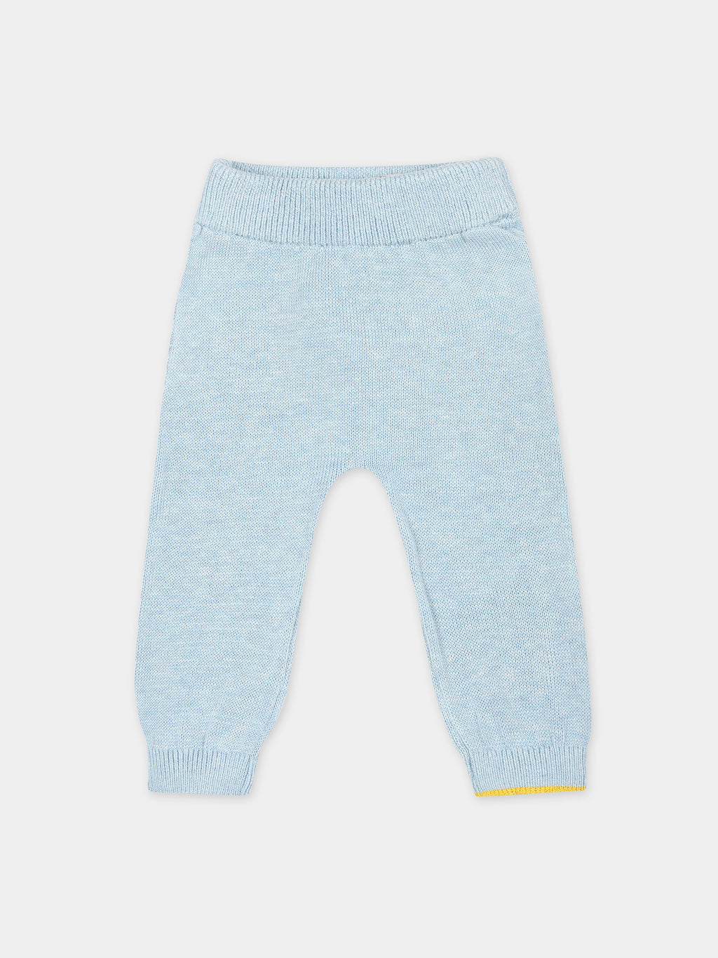 Light blue trousers for baby boy